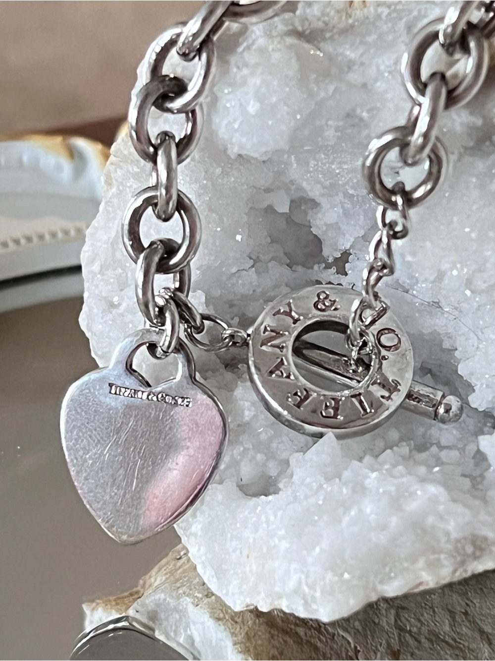 Tiffany & Co. Silver Heart Tag Toggle Necklace - Picture 4 of 6